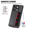 For Xiaomi Redmi Note 13 5G Case Carbon Fiber Texture PU Leather Coated PC+TPU Phone Shell