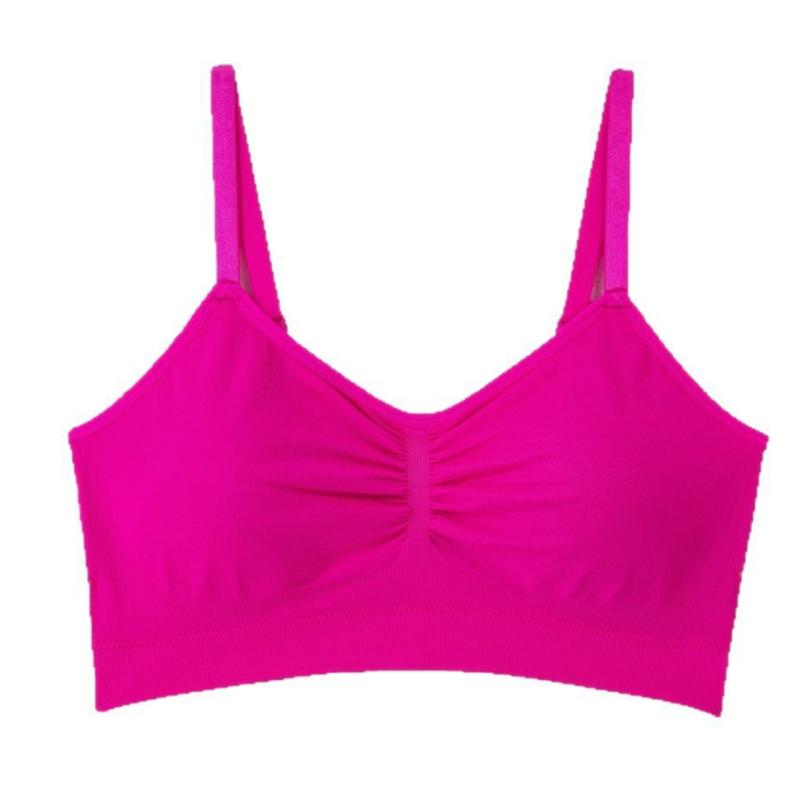 Sutiã esportivo feminino DE Cup Plus sem costura, sem aro de aço, camada única, respirável e confortável
