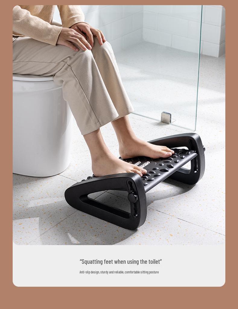 Office Footrest: Ergonomic Lumbar Support, Massage Footstool for Pregnant Women & Car Use