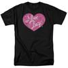 26 I Love Lucy Floral Logo T Shirt Licensed Funny TV Show Tee Black Unisex T-Shirt