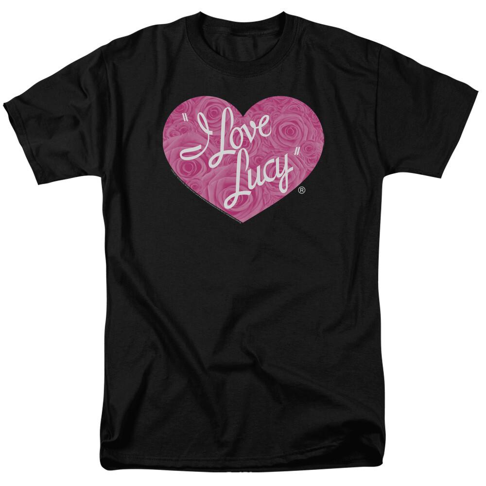

26 I Love Lucy Floral Logo T Shirt Licensed Funny TV Show Tee Black Unisex T-Shirt XXXXL