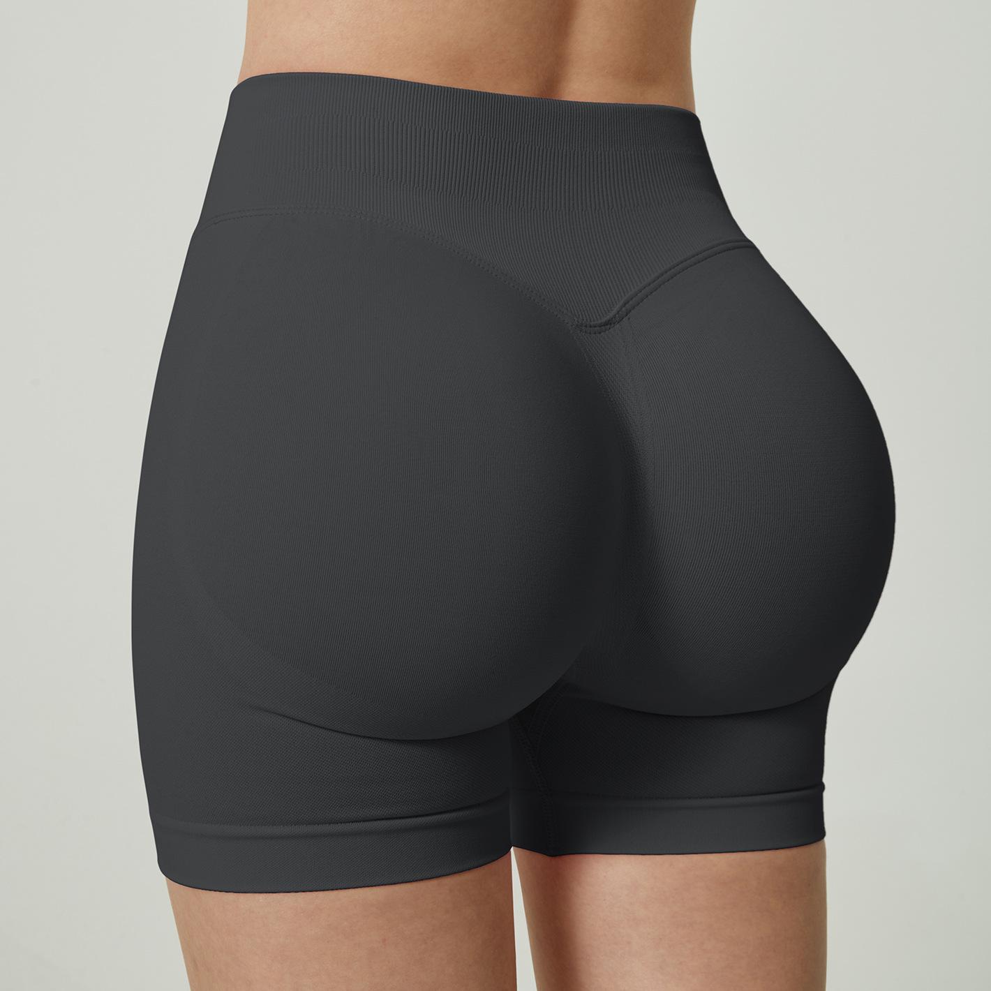 

Подтягивающие бедра беговые фитнес-брюки, спортивные шорты. XL темно серый