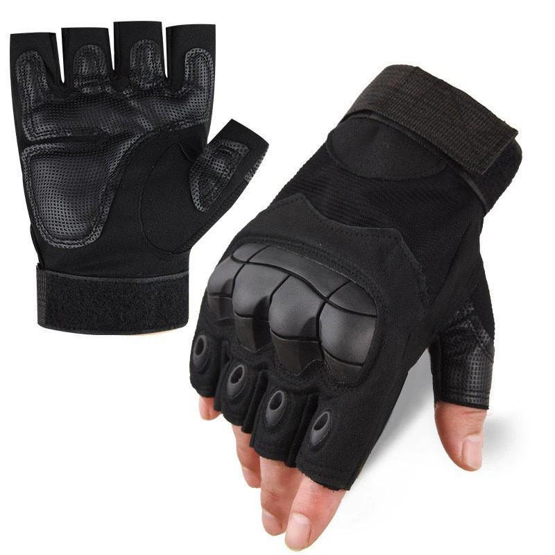 Men's Tactical Non-slip Hard Shell Gloves - Wear-resistant, Ideal for Military, Outdoor, Combat, and Cycling.
