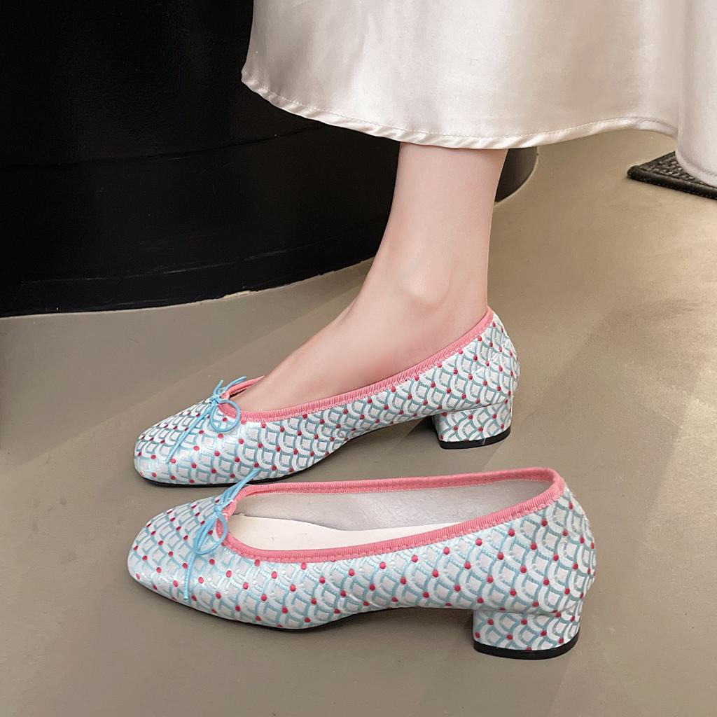 Fashion In Summer 2025 Wear Round Toe Straight Buckles Casual and Comfortable Women's Flats Cut-out Mary Jane Single Shoes fishnet Shoes