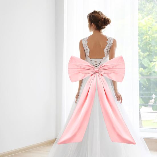 Large Satin Bow for Room Decor Giant Ribbon Tie for Birthday Party Wedding Bachelorette Baby Shower Backdrop Wall Decor