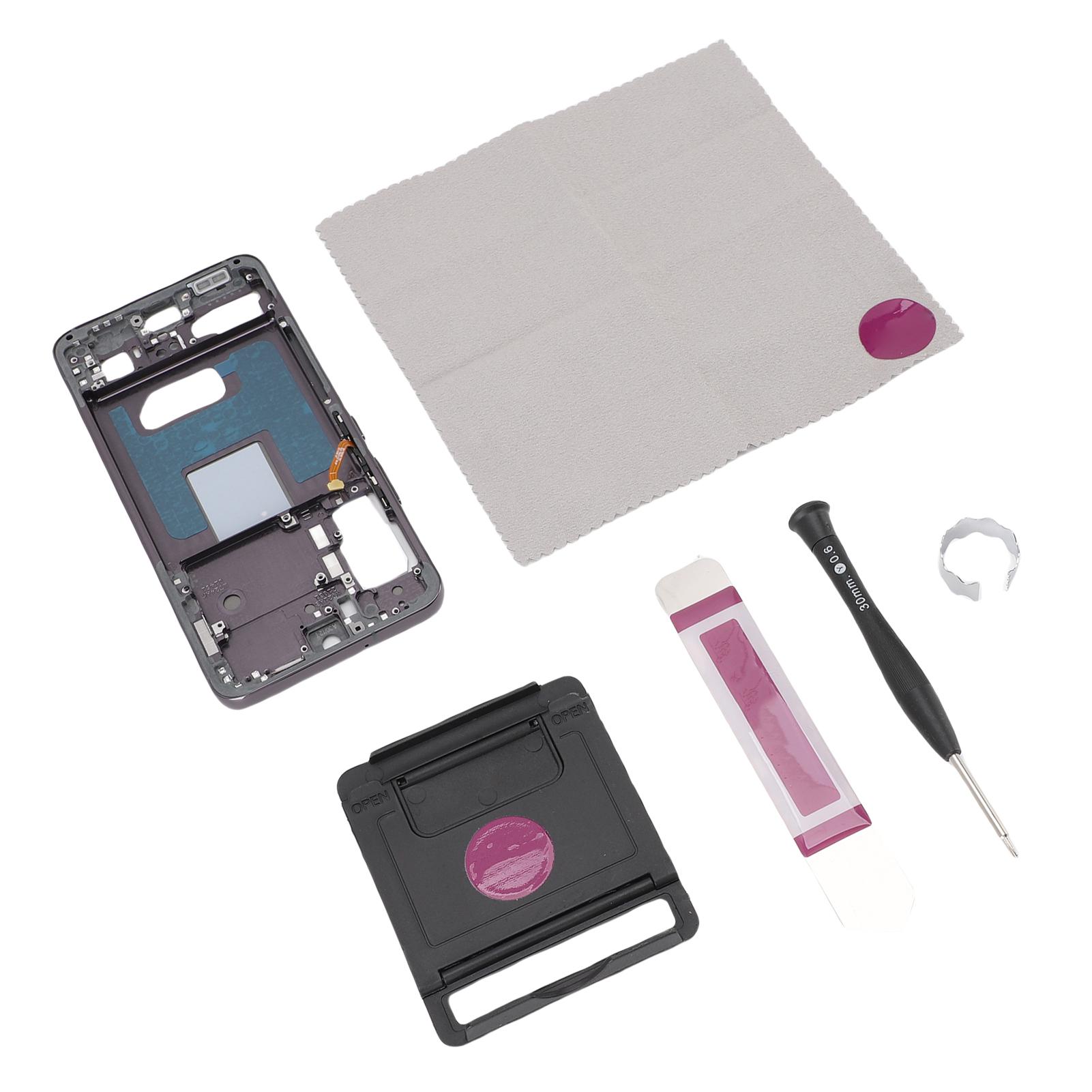 

ЖК-дисплей Передняя рамка Легкая установка ЖК-экрана Металлическая передняя рамка Замена для Galaxy S22 чёрный