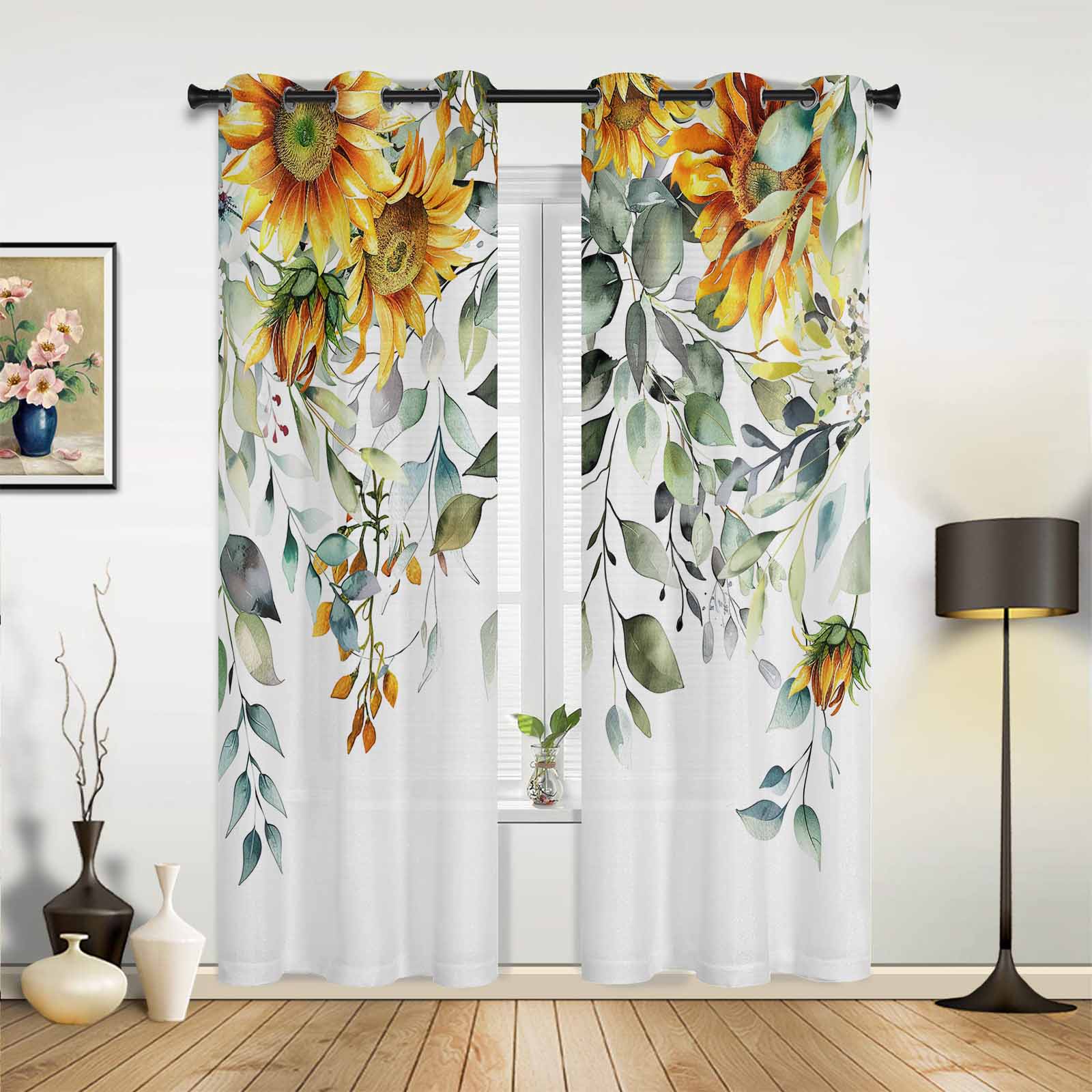 

Листья Растение Сине-зеленые Шторы для Спальни Гостиной Шторы Кухни Детской Комнаты Оконные Шторы Современный Домашний Декор 135W x 245H(cm) x2