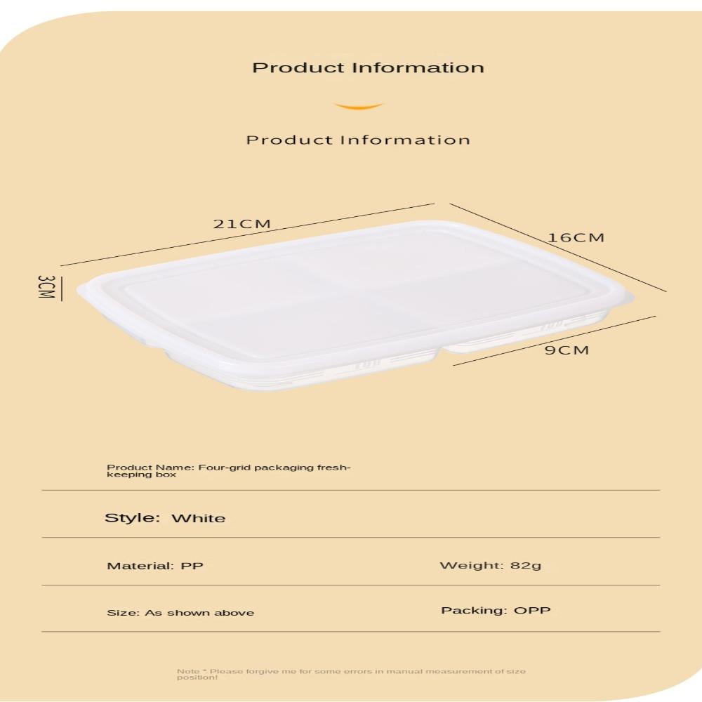 Divided Food Preparation Storage Box 4/5/6Grids Onion Ginger Fresh Storage