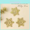 Christmas Snowflake Ornaments Pack With Gold Silver Red For Holiday Tree Decor