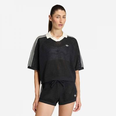 Women S Knit Top Goyang Starfield Abc Mart Crochet Polo Kc6491