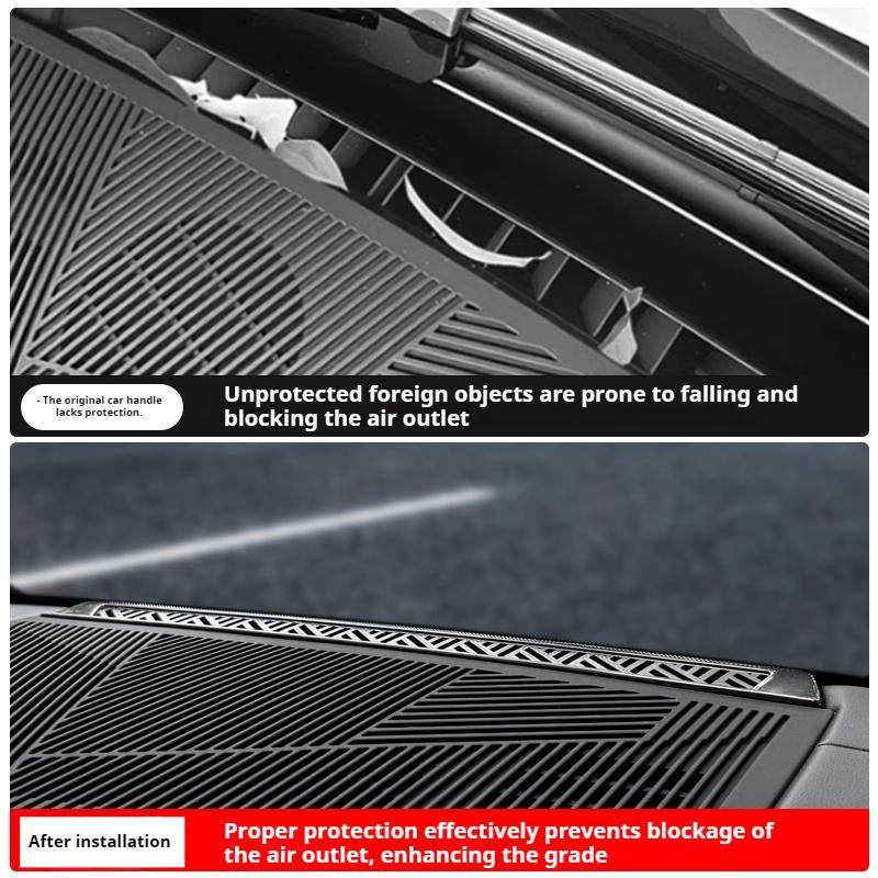 For BMW 5 Series I5 G60 2024-2025 Dashboard Air Vent Cover Central Control Air Conditioner Dust Net Car Interior Accessories