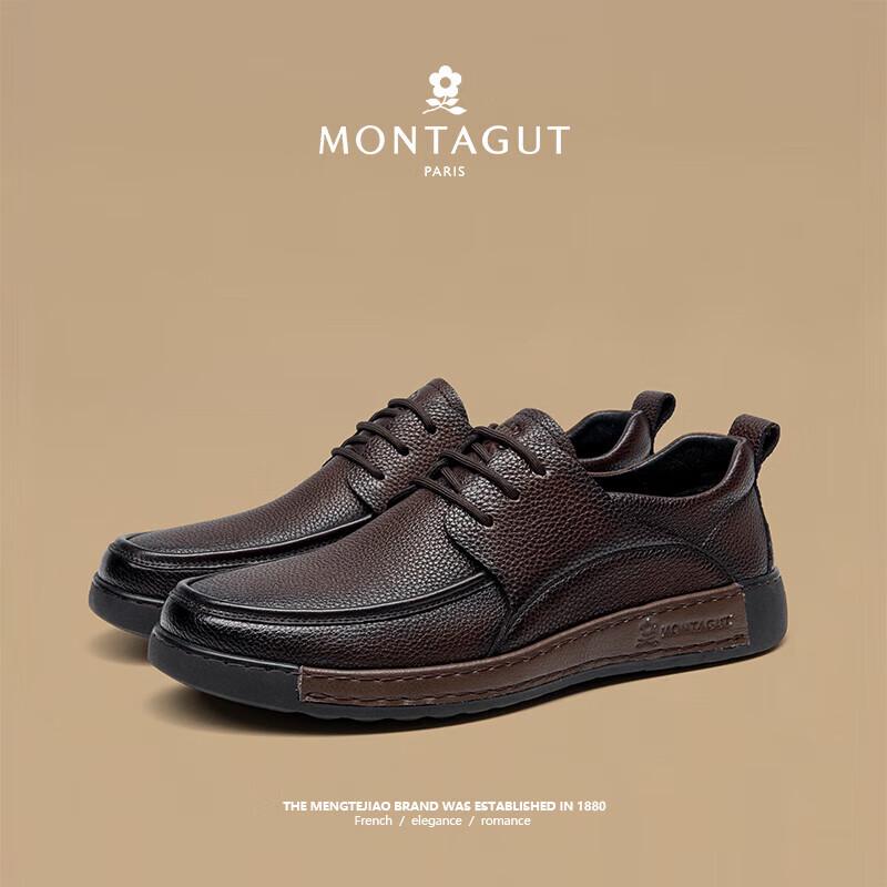 Montagut Men s 2025 Business Casual Leather Loafers 43