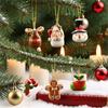 3D 6-pc Christmas Resin Ornament Pendant With Festive Atmosphere