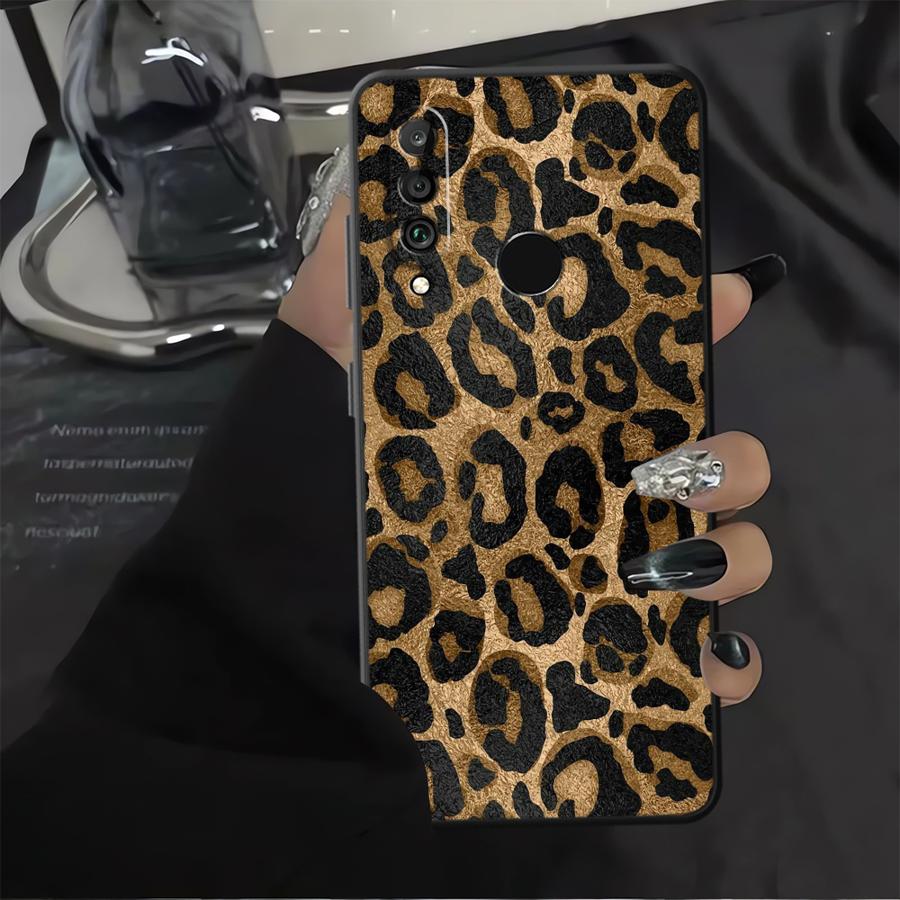 Phone Case for Huawei P30 P20 Pro P20 P40 Lite P20 Lite 2018 P Smart 2019 Soft Cover Cartoon Leopard Print Pattern