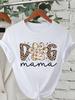 Trend Dog Mama Printed Women T-shirts Fashion Cartoon Graphic Print T-shirts Clothes Female Shirt Short Sleeve Casual Tees