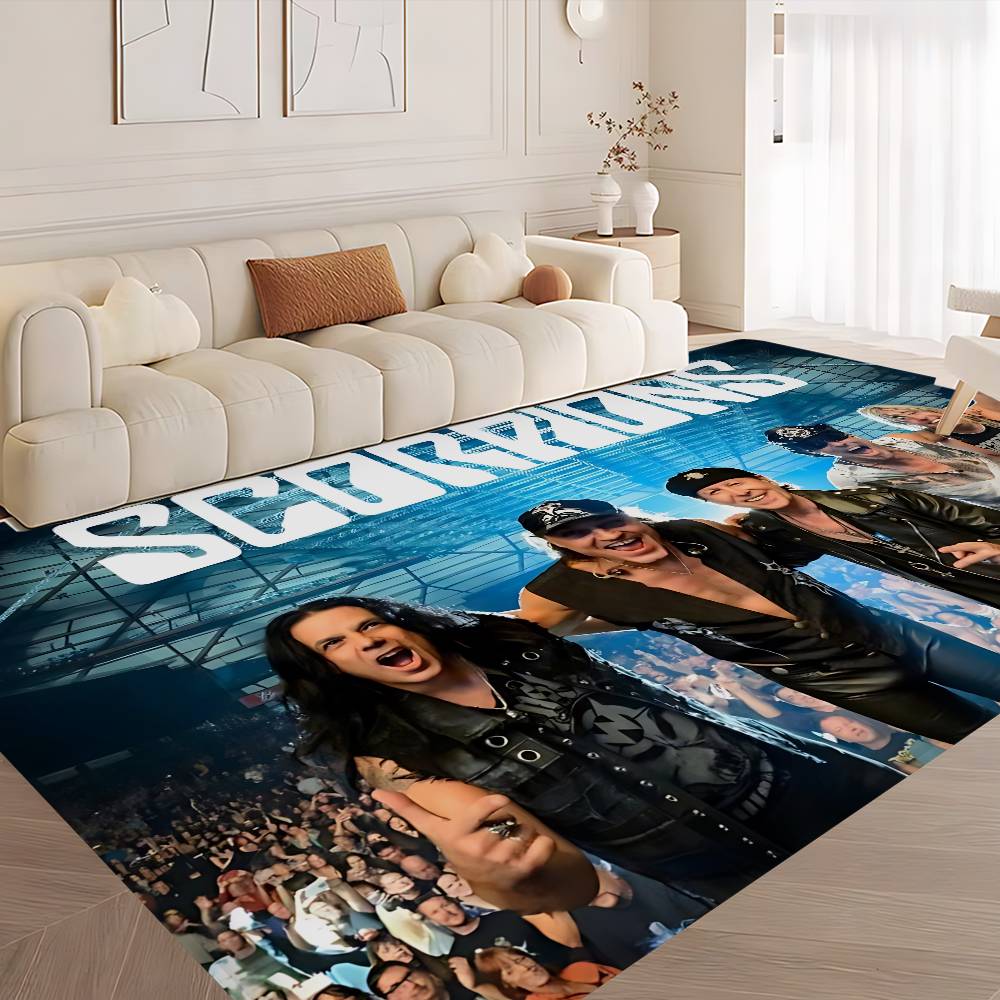 Hard Rock Band S-Scorpions Door Mat Kids Room Bedroom Decoration Balcony Anti-Slip Doormat Living Room Doormat Area Rug