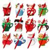 12-piece Cute Christmas Coffee Cup Memo Pad Set with Pen, Holiday Memo Pad Set Suitable for Study, Work, and Decoration Christmas Party Gift