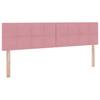 Storage Bed with Mattress Pink 160 x 200 cm Velvet