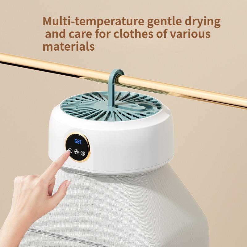 Portable folding intelligent dryer,capable of timed drying and sterilization,with drying bag,suitable for home,travel RVs,school