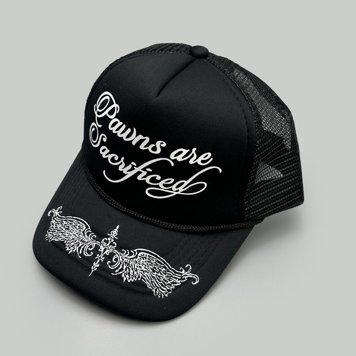 

Personal Printed Letters Wing Baseball Hats New Unisex Hip Hop Breathable Color Block Sunshade Mesh Versatile Ins Trucker Caps 52-60cm