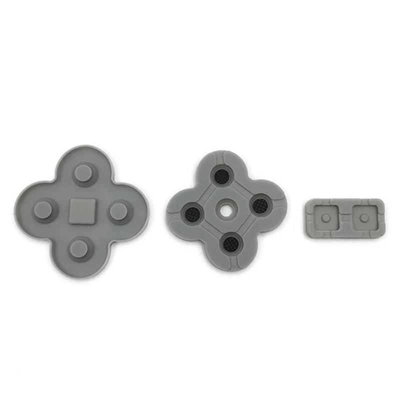 Conductive Rubber Pad Silicone Adhesive Key Button Pad Kit Repalcement Repair Part for NDSL NDS Lite Game Controllers