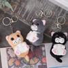 10Cm Plush Cute Big Eyes Cat Plush Toys Animation Kawaii Animal Stuffed Plush Pendant Keychain Doll Kids Bag Charm Kids Present