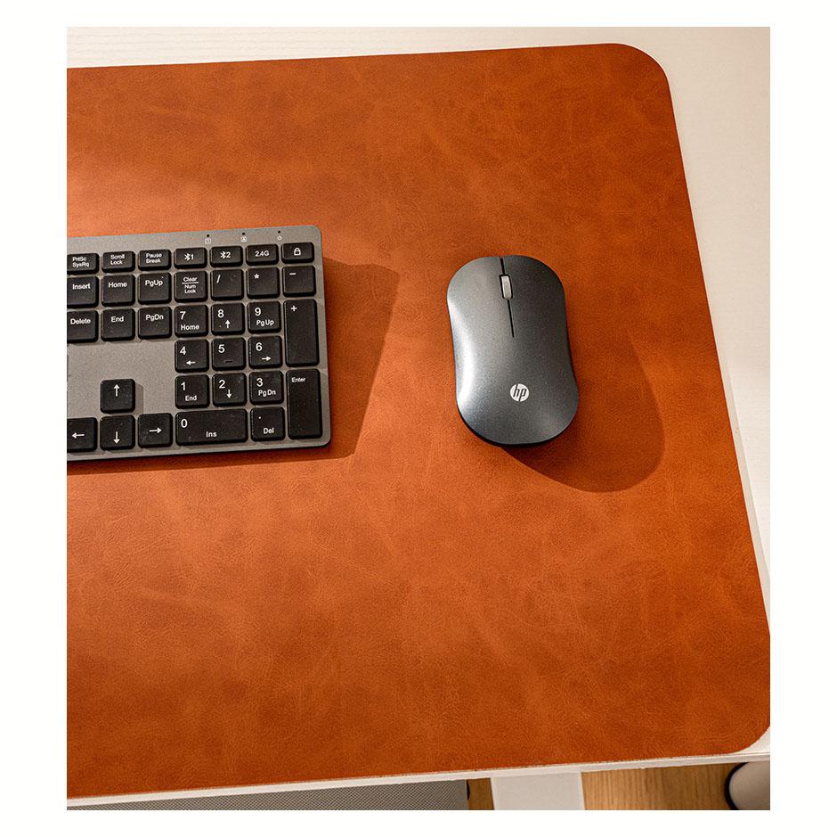 Leather Desk Mat – Extra Large Waterproof Mouse Pad & Keyboard Pad Non-Slip PU Leather Desk Blotter Table Protector  Home Office Supplies