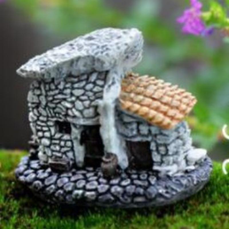 Small House, Micro Landscape Decoration Accessories, Resin Small House Ornament, Villa, Ornament