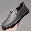 New Fashion Business Shoes Leather Genuine High Quality Breathable Flat Shoes Men's Shoes Comfortable Leather Shoes