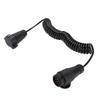 13 Pin Plug to 7 Pin Socket Trailer Power Extension Cable 9.84FT Coiled Trailer Wiring Adapter for RVs Trailers