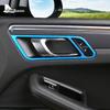 Chrome ABS Car Door Handle Frame Cover For Porsche Macan 2014-  Sticker Interior Trim RHD LHD Styling Auto Accessories