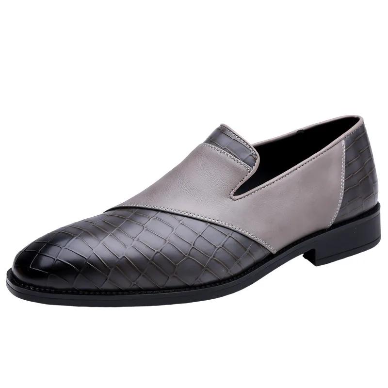 British Style Classic Social Shoe Male Pointed Toe Leather Mens Business Shoes Size 38-48 Slip-on Dress Shoes Man zapatos hombre