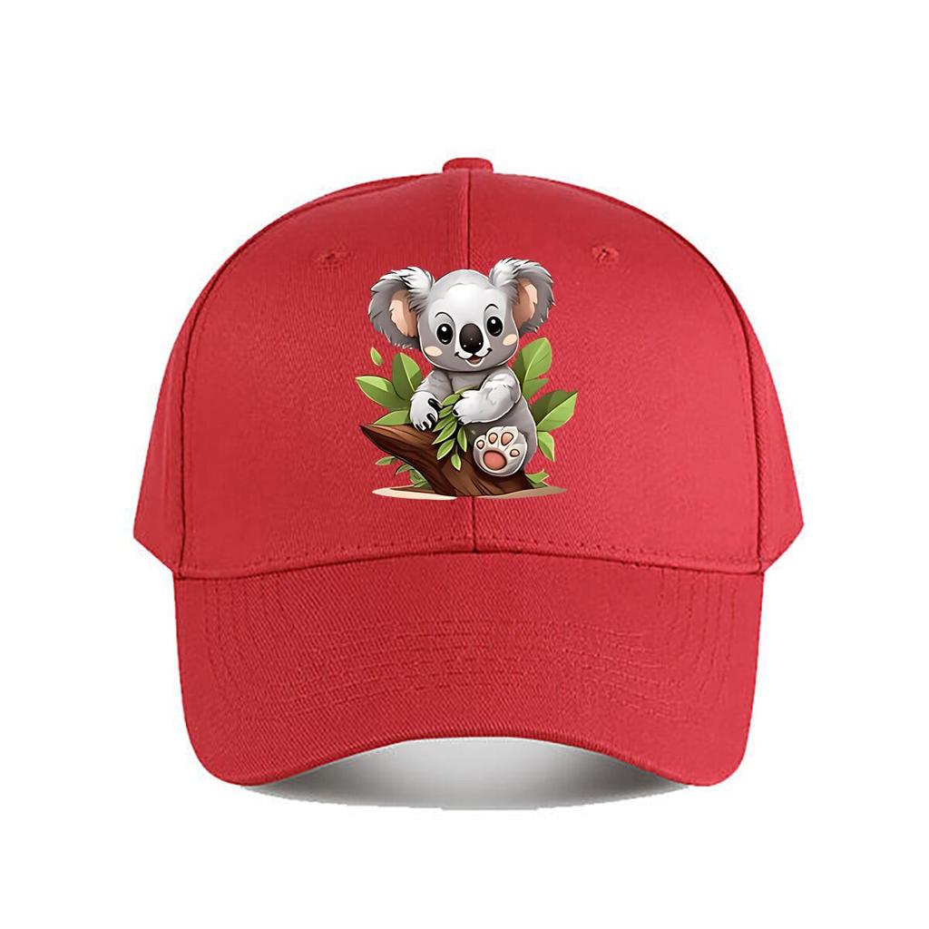 Cute Cartoon Koala Plush Toy Kids Room Decor Baseball Cap Fashion Unisex Sunhat Womens Outdoor Sports Snapback Cap