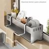 Detachable Kitchen Sink Rack Quick Dry Dishcloth Organizer Rustproof Sink Towel Stand  Sink Area