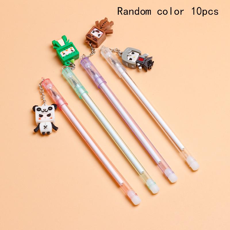 

Возвращение в школу, 10 шт., 0,5 мм, симпатичная ручка-подвеска в виде злодея из мультфильма, мини-квадратная подвеска для студентов, канцелярские принадлежности, ручка для экзамена Random color 10pcs