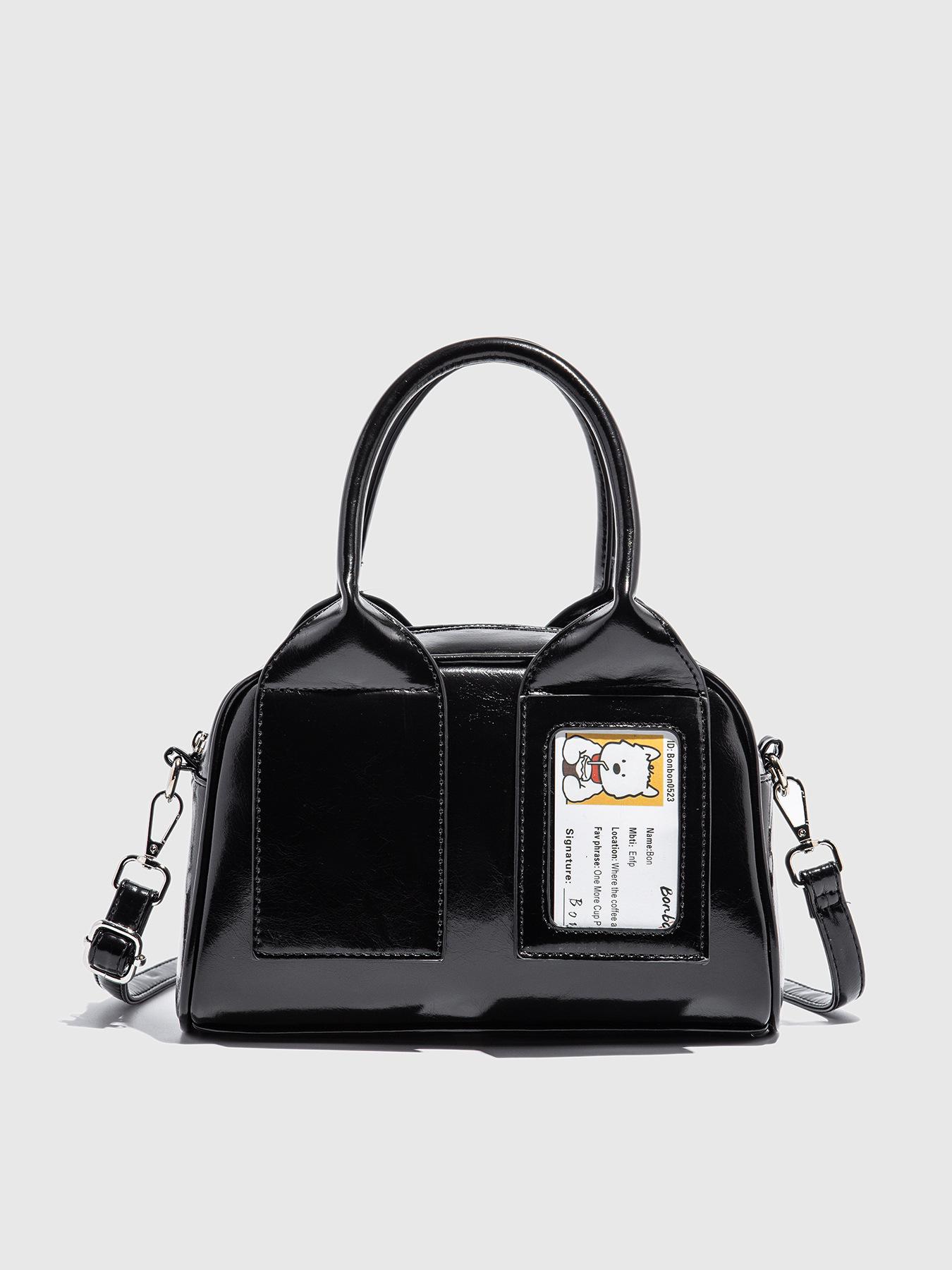 

New sweet niche messenger bag fashionable versatile portable bowling bag pillow bag чёрный