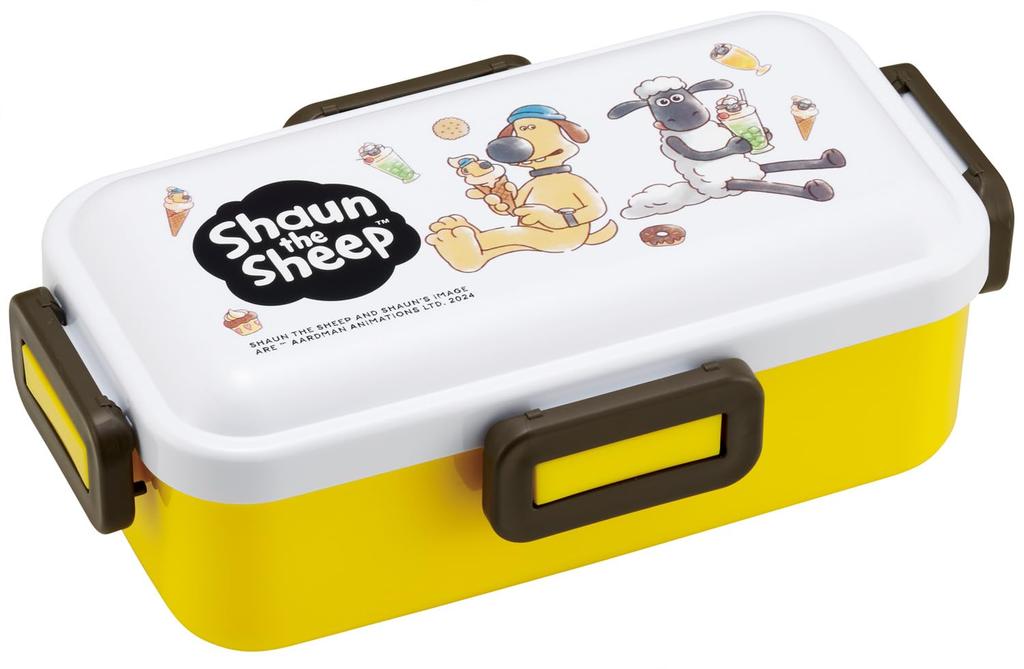 Skater Bento Box 530ml Single Layer Women's Made in Japan Leak-proof 4-point lock Lunchbox Dishwasher and Microwave Safe Shaun the Sheep PFLB6AG-A