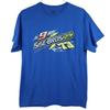 Sise Bros Racing Graphic T-Shirt Blue 73 9 Zack Sise Gildan Cotton Size M/L