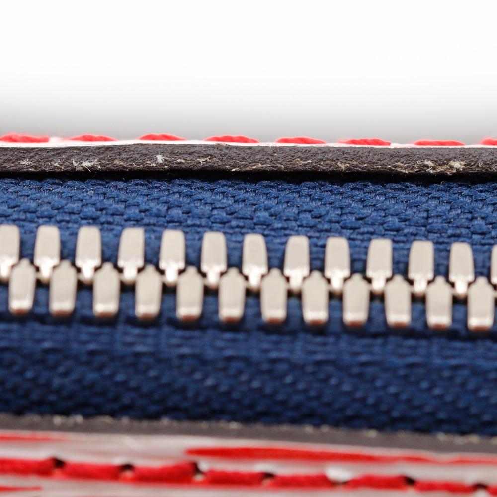 Louis Vuitton Alma BB Handbag M54548 Epi Denim 2WAYShoulder Red / Dark Blue Epi Leather Women Used