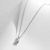 MODIAN 1 Karat Moissanit S925 Sterlingsilber Halskette - Elegant & Luxuriös, Allround Schlüsselbeinkette für Damen