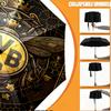 Custom Name Personalized Borussia Dortmund Bvb Print Umbrella, Auto Open Close, 8‑Rib Sturdy Frame, Commute Camping Hiking Use, Birthday Gift