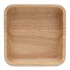 Wood Salad Bowl Square Thicked Simple Food Rice Salad Bowl Kitchen Tableware for Restaurant18cm / 7.1in