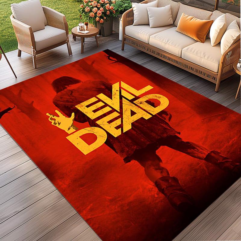 The Evil Dead Print Rug, Washable Floor Carpet, For Entryway Dorm Laundry Room Office Study, Home Decor Birthday Christmas Gift