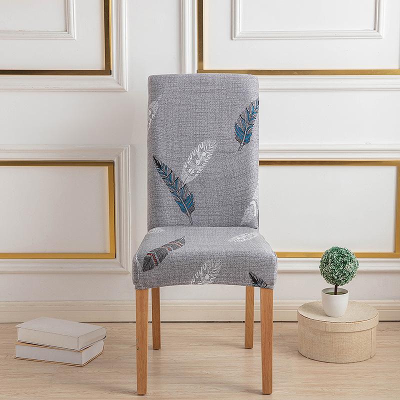 Printed Christmas Day Elastic Chair Cover Household One-Piece Half-Pack Stool Cover Hotel Dining Table Chair Cover
