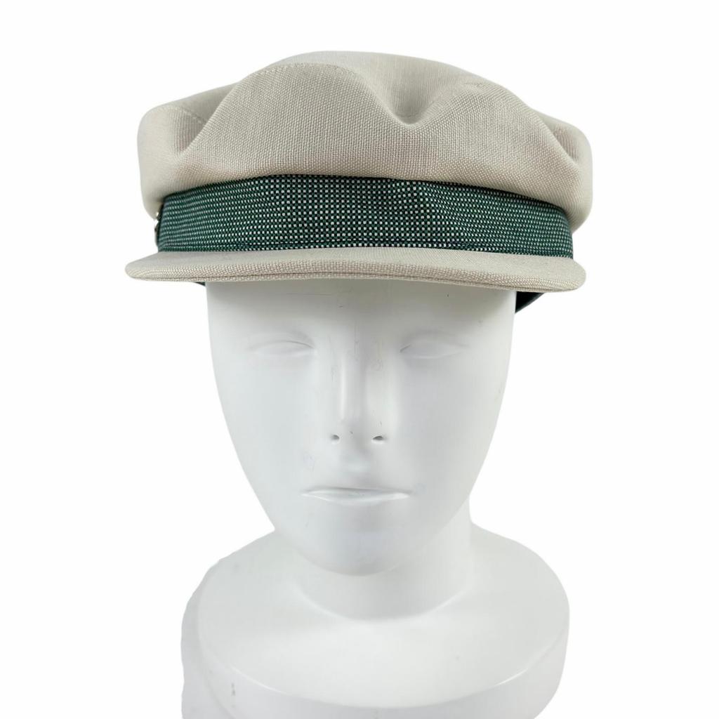 Great HERMES Casquette Kaval Pop Ivory Hemp Women Used