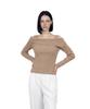 Myuleus Off-Shoulder Strap Knit [Beige]