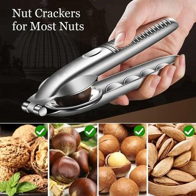 Nussknacker Kastanienöffner, Edelstahl Kastanienschneider Werkzeug, Metall Nussöffner Zange, Küchenhelfer, Trockenfrüchteöffner