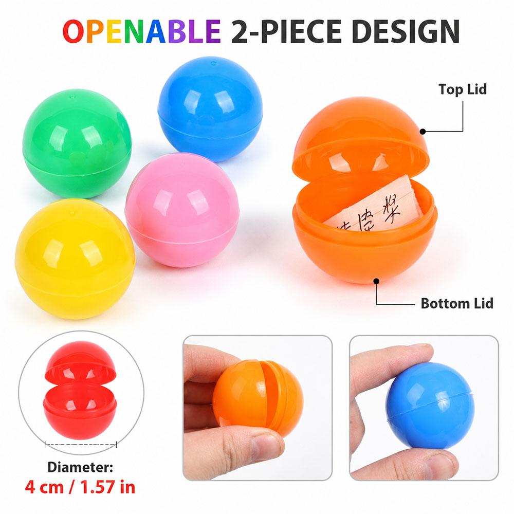 25 szt. Plastikowe Kule Loterii Kule Losowania Puste Otwierane Kule do Gry Aktywność Ciekawa Kule do Gry Rekwizyty na Imprezę