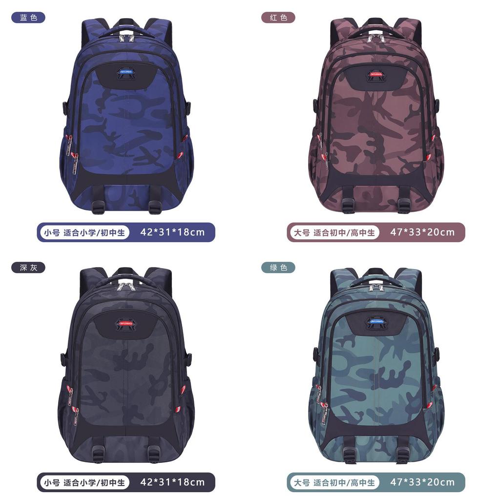 Camouflage Student Backpack For Teens And Adults With Large Capacity And Ergonomic Design