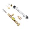 Valve Core Remover Tool with Dual Size SAE 1 4in and 5 16in Port Valve Core Remover Installer Tool for R22 R12 R407
